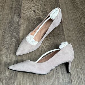 Rockport Womens Cindy Pump, Gray Suede NIB